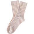 thumbnail image 2 of Lian LifeStyle Women's 6 Pairs Pack Fashion Soft Wool Crew Socks Size 6-9 HR1690 Beige, 2 of 4