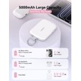 thumbnail image 3 of Cargador portátil RORRY CharmGo de 5000 mAh con llavero, blanco, 3 of 7