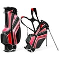 thumbnail image 1 of Costway Bolsa de Golf con Trípode Bolsa de Palos de Golf con 6 Divisores 7 Bolsillos Paragüero Ligera Portátil con Correa para el Hombro, 1 of 9