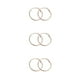 thumbnail image 1 of Pendientes de Aro Grande Qarigey de Oro Rosa para Mujer Círculo Liso, 1 of 6