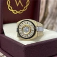 thumbnail image 6 of K-KED Fashion Women 925 Silver Two Tone Cubic Zirconia Delicate Jewelry Party Ring Sz 7-13-#1-11, 6 of 8