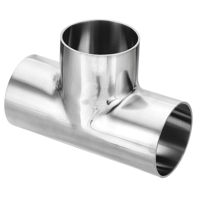 Conector de Ducto en T, 2 1/4 Pulgadas, Conector de Soldadura para Ducto de Metal en Forma de T, Adaptador Redondo para Tubería de Escape, 2-1/4"