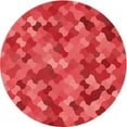 thumbnail image 1 of Ahgly Company Indoor Square Patterned Valentine Red Area Rugs, 3' Square, 1 of 6