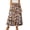 A-Coffee Floral, variant on UVN Skirts for Women Summer Chiffon Pleated A-Line Long Skirt Elastic High Waist Swing Tiered Boho Beach Floral Print Maxi Skirts
