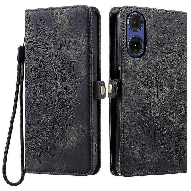For Motorola Moto G85 5g/ S50 Neo 5g Case Skin Feel Totem Imprinted Wallet Leather Phone Cover
