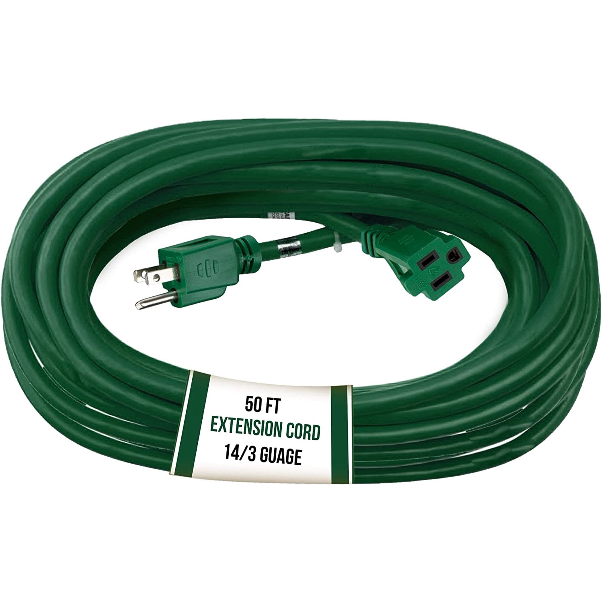 DMNI 14 Gauge Outdoor Extension Cord 14/3 50 ft SJTW Power Cord 3