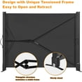 thumbnail image 2 of Portable Projector Screen with Stand, 50 Inch 4:3, Outdoor Projector Screen, Lightweight and Retractable, 1.2 High Gain Wrinkle-Free Video Project Screens, for Home Cinema, Meeting Presentat., 2 of 5