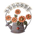 thumbnail image 1 of Decoración De Pared De Salón Creativa De País Americano BIENVENIDO Colgante De Decoración De Hierro De Girasol Pintado A Mano-Naranja, 1 of 14