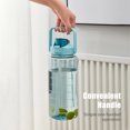 thumbnail image 2 of Botella de agua de 2L con marcador y pajita Botella de agua de gran capacidad con asa Reutilizable a prueba de fugas, 2 of 4