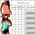 thumbnail image 2 of Womens Striped Floral Tankini Swimwear Bikini Sets Bathing Suits Swimsuit, 2 of 4