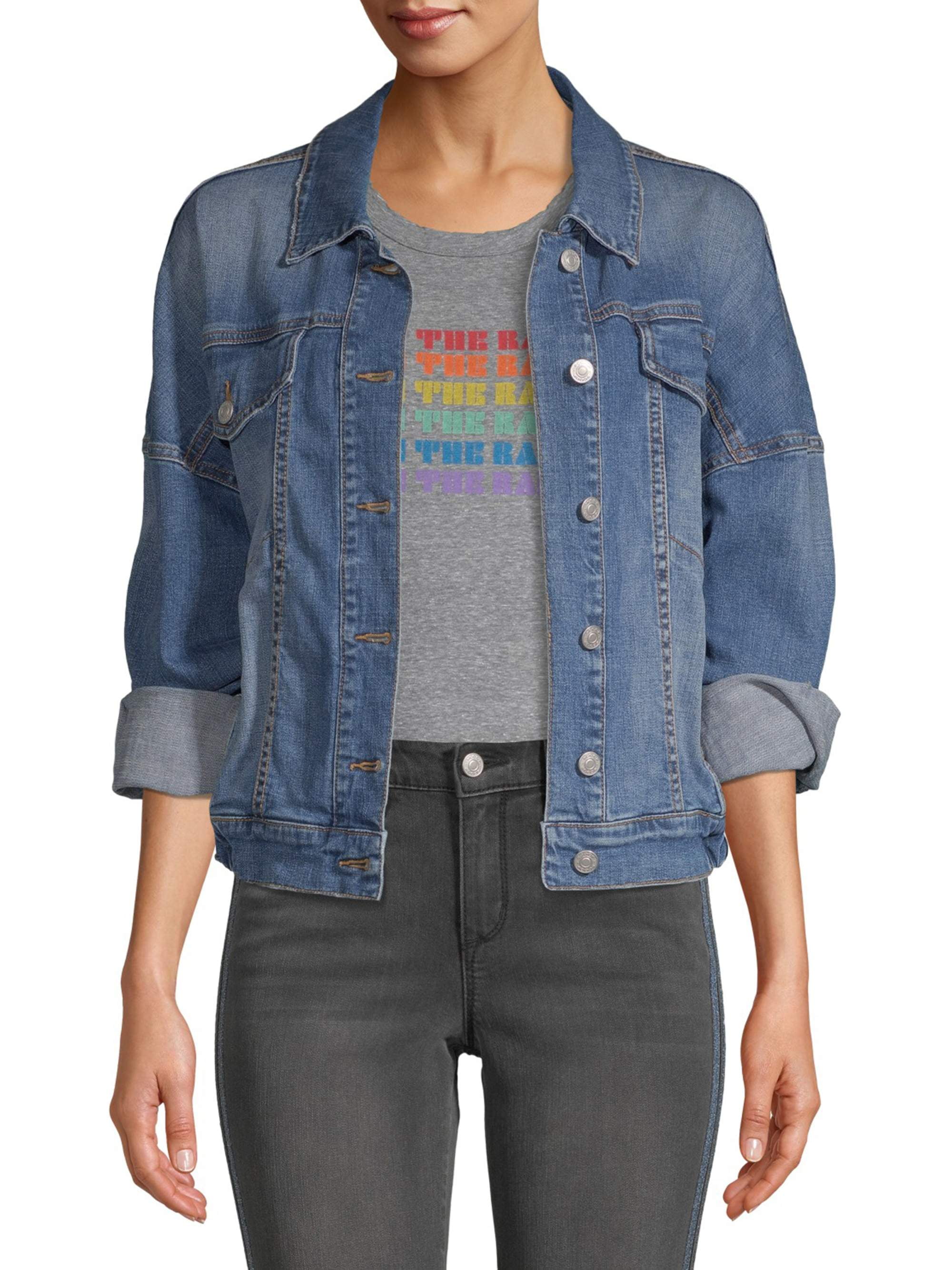 jean jacket women walmart