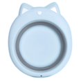 thumbnail image 1 of lavabo portátil, lavabo plegable, adorable forma de gato, lavabo plegable, creativo lavabo plegable de dibujos animados (azul cielo), 1 of 2
