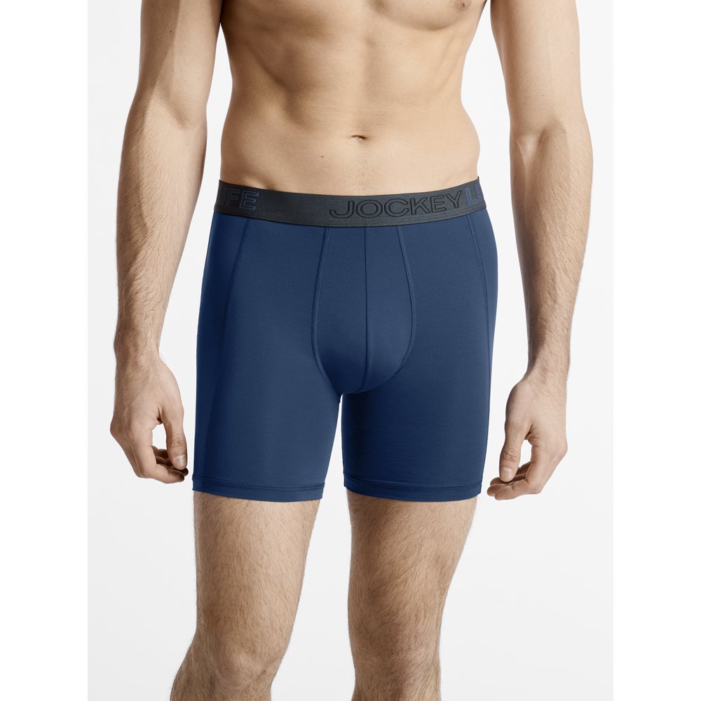 Life by Jockey Men's Fresh Microfiber LongLeg Boxer Brief 1 pack