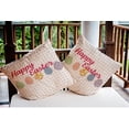 thumbnail image 3 of 20" x 20" Simply Daisy Happy Easter Indoor/Outdoor Pillow, Shell Pink Qty 1, 3 of 6