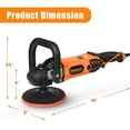 thumbnail image 2 of Costway 7'' Car Polisher 6 Variable Speed Buffer Waxer Sander Detail Boat w/Accessories, 2 of 10