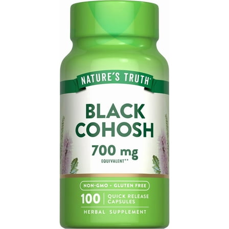Black Cohosh 700mg | 100 Capsules | Root Extract  | Non-GMO, Gluten Free | Nature's Truth