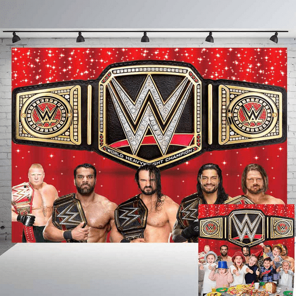 Wrestling Backdrop Background Banner Birthday Party Supplies Taspestry Wall Decor Post Lover