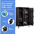 thumbnail image 4 of Yizosh Metal Locker with Lockable Doors, Industrial Steel Storage Lockers for Employees - Locker Storage Cabinets for School, Gym, Home, Office, Garage, 4 of 8