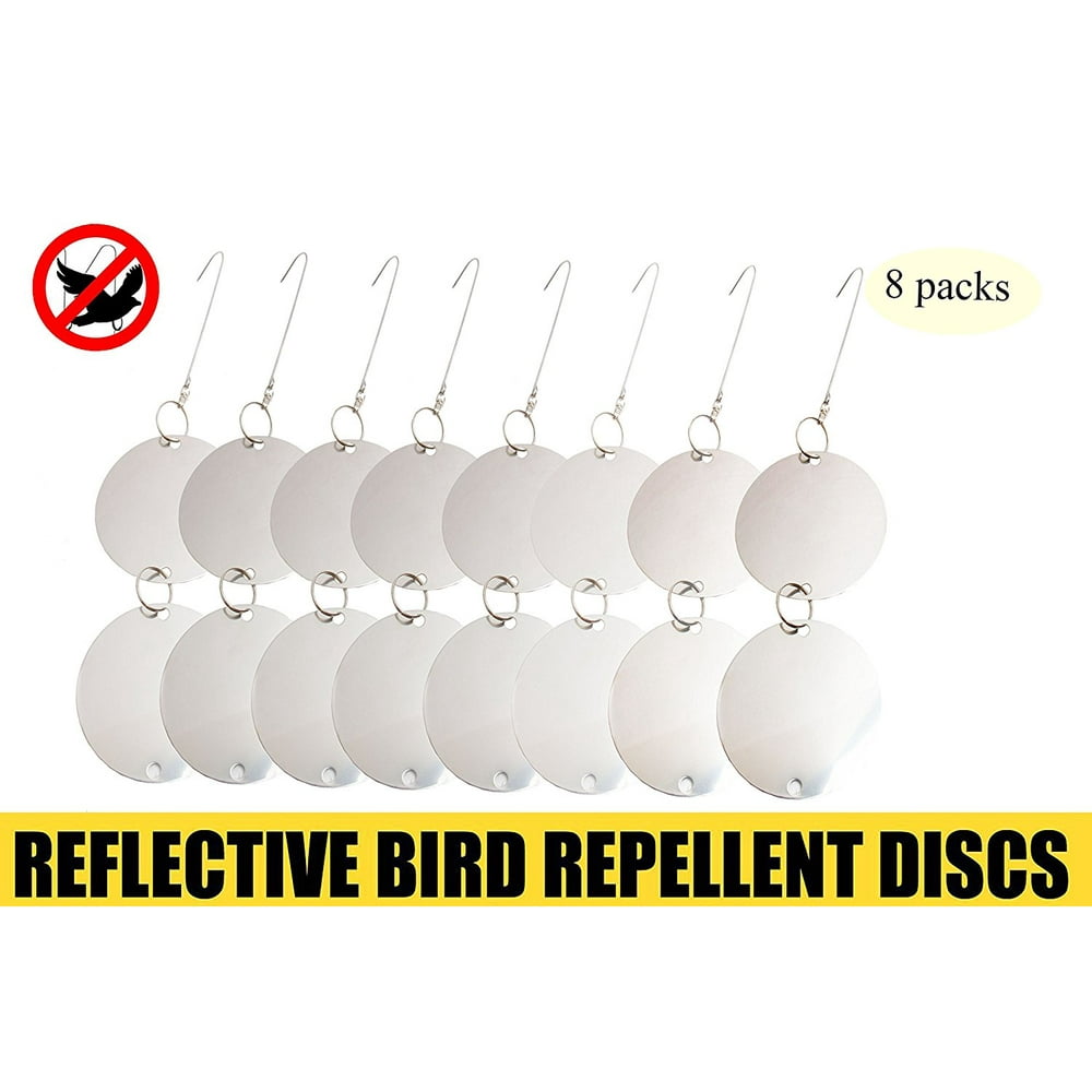Bird Repellent and Deterrent Discs Set 16 Discs Set Reflective Repeller