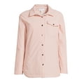 thumbnail image 2 of Time and Tru Women's Snap Front Shacket, Sizes XS-3X, 2 of 5