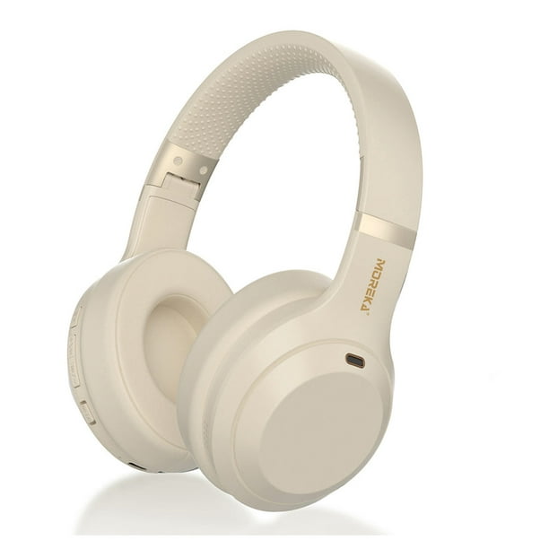 Audífonos Bluetooth Moreka BL016 200mAh 40mm Cancelación de Ruido Blanco