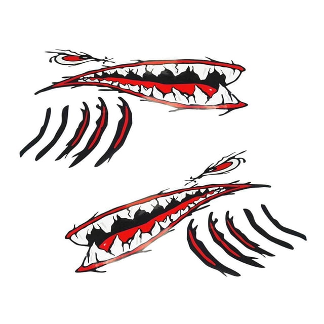 Calcomanías de Barco de Tiburón Zulema Adhesivo Gráfico de Pesca 14.8 x 5.5 Pulgadas