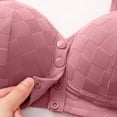 thumbnail image 4 of MEICHEN Front Closure Daisy Bras for Women No Underwire Trendy Breathable Seamless Underwear Solid Cozy Tshirts Bras, 4 of 8