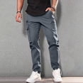 thumbnail image 2 of toraway Work Pants for Men Stretch Construction Men's Cargo Pants Relaxed Fit Sport Pants Jogger Sweatpants Drawstring Outdoor Trousers with Pockets S, 2 of 4