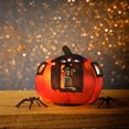 thumbnail image 3 of Lámpara de Halloween Lámpara De Calabaza De Halloween Precioso Patrón De Calabaza Decoración Navideña Ligera 14x13cm El 14x13cm Magideal Lámpara de Halloween, 3 of 7