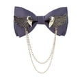 thumbnail image 1 of Corbata Pajaritas Minnieouse Doble capa Moda Hombre Gris H3112-4, 1 of 6