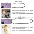 thumbnail image 4 of for iPhone 12 Pro Max Wallet Case, Crossbody Phone Purse with Card Holder for Women, Zipper PU Leather Carrying Cover Gift with Shoulder Strap Kickstand Anti-drop for iPhone 12 Pro Max - Purple, 4 of 10