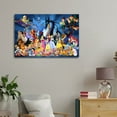 thumbnail image 3 of The Beast & Beauty Mickeys Minnies Characters Tangled Walt Painting On Canvas Wall Art Poster Scroll Picture Print Living Room Walls Decor Home Posters 08x12inch(20x30cm), 3 of 6
