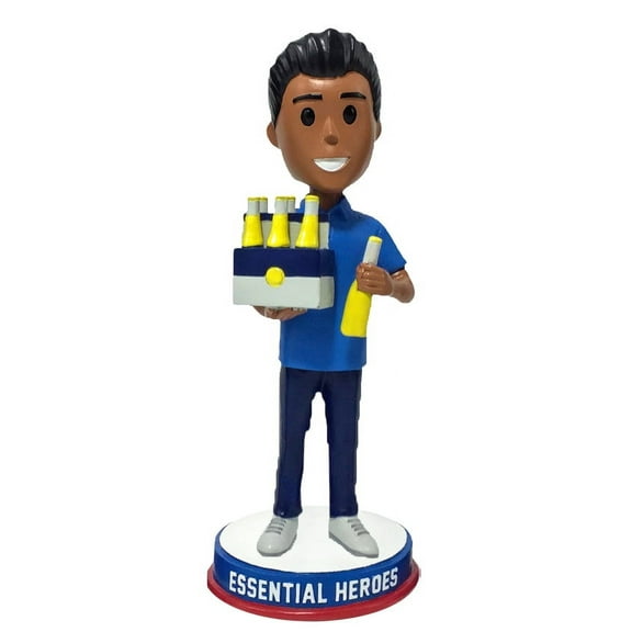 Gas Convenience Liquor Store Essential Heroes Bobblehead Male Dark