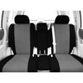 thumbnail image 2 of CalTrend Front 40/20/40 Split Bench NeoPrene Seat Covers for 2011-2015 Nissan Titan - NS256-08PP Light Grey Insert with Black Trim, 2 of 3
