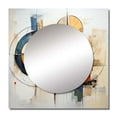 thumbnail image 2 of Designart "Colorful Mid Century modern Fusion I" Mid-century Square Mirror For Wall Decor - Large Multi-Color Square Printed Wall Mirror Art - Wall Mounted Square Large Mirror, 2 of 5