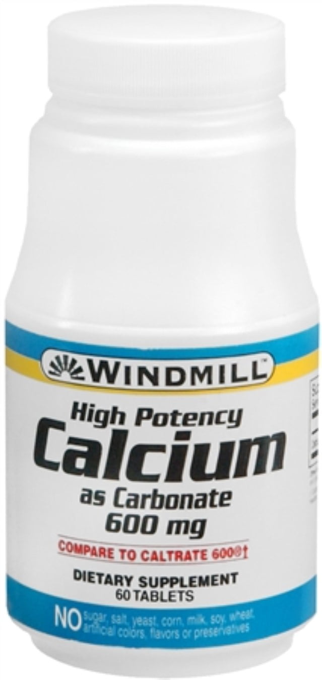 Windmill Calcium Carbonate 600 mg Tablets 60 Tablets