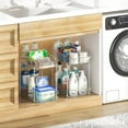 thumbnail image 7 of Delamu 4 Pack Bathroom Organizers and Storage, 2 Tier Clear Under Sink Organizer, Pull Out Medicine Cabinet Organizer, 7 of 7
