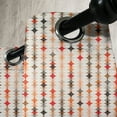 thumbnail image 3 of Ambesonne Geometric Grommet Curtain, Vintage Oval Pattern, 50" x 96", Orange Peach Red, 3 of 6
