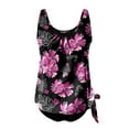 thumbnail image 5 of Maillot de Bain Tankini Rétro Imprimé Taille Haute Conservateur pour Femmes - Hontri, 5 of 5