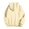 thumbnail image 2 of Vedolay Women's Oversized Hooded Sweatshirts Casual Long Sleeve Pullover Loose Lightweight Fall Clothes,Beige XXL, 2 of 3