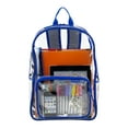 thumbnail image 7 of Eastsport Unisex Spark Clear 16" Backpack, Cobalt/Grey, 7 of 7