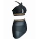 thumbnail image 5 of Gibobby Conjunto de bikini sexy Bikini de cintura alta para mujer, bañadores sexys de dos piezas con realce, traje de baño Vintage, conjunto de Bikini Re(Negro,G), 5 of 5