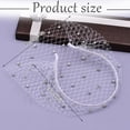 thumbnail image 3 of Langgg White Skin-friendly Tulle Birdcage Veil For Wedding Face Veil Birdcage Veil Hair Accessories Pearls, 3 of 6