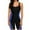 Dark Blue, variant on Womens Long Sleeve Swimsuit Performance Rash Guard Bathing Suit Sun Protection Swimwear for Beach Pool and Summer Water Activities