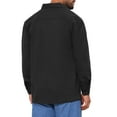 thumbnail image 3 of CHAQUETA DE TRABAJO INSPIRE CHIC para Hombre, Camisa Casual de Manga Larga con Botones, Color Sólido, Talla S Negra, 3 of 6