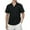 Black, variant on Men's Cotton Linen Short Sleeve Shirts Casual Button Down Shirts Summer Green Tops with Pocket XL
