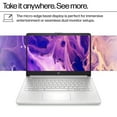 thumbnail image 3 of HP 2025 Latest Laptop for Student Business, Intel N150 CPU(Beats N4120), 14 Inch LED, 16GB RAM, 384GB Storage(128GB UFS+256GB MSD), Wi-Fi 6, Copilot AI, Office Pro Lifetime, Windows 11 Pro, Silver, 3 of 5