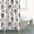 thumbnail image 4 of Fairy Princess Animal Pattern Shower Curtain 84"x72" ,Bathroom Decorative Shower Curtains Set with 12 Hooks,Modern Waterproof Washable Shower Curtain, 4 of 6
