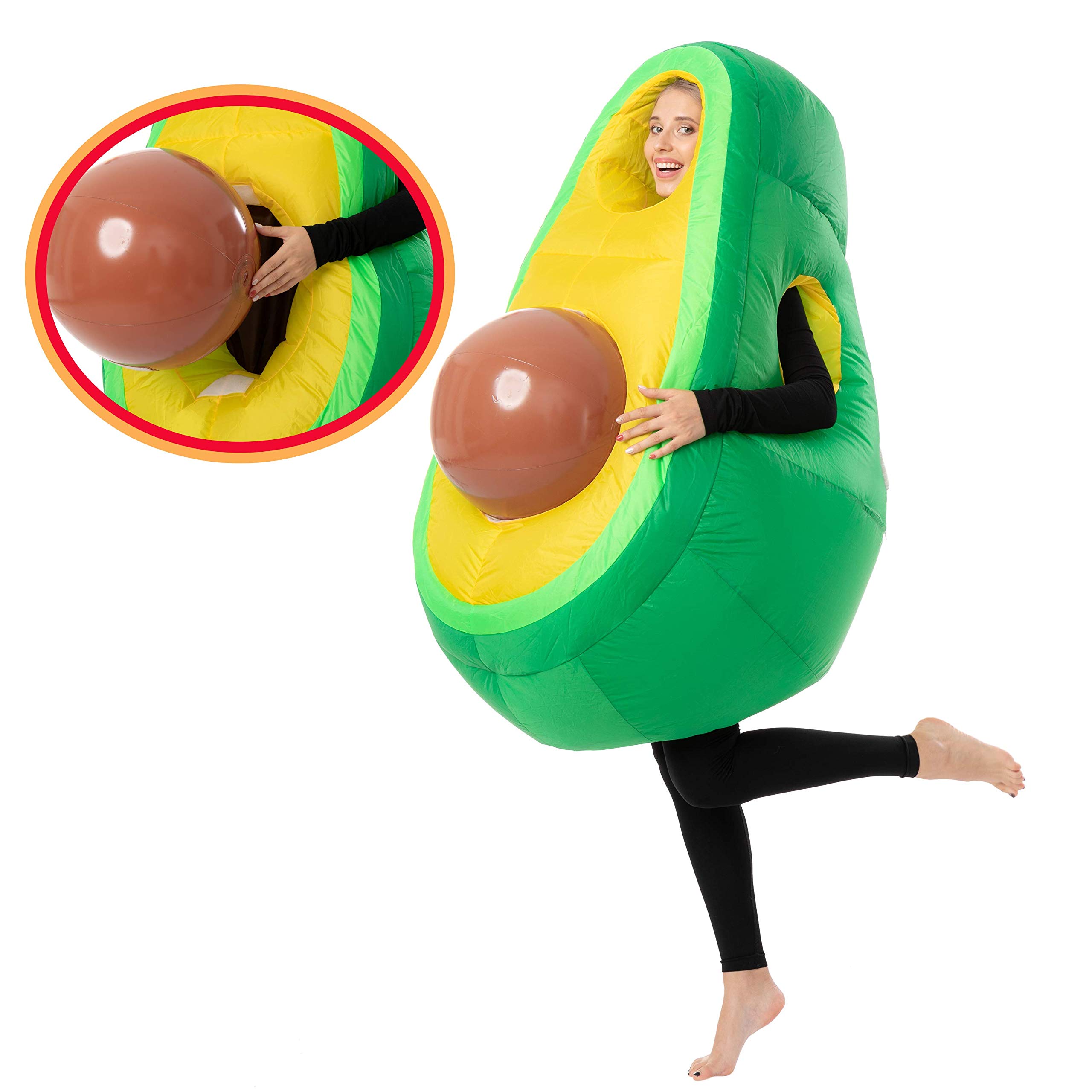 Spooktacular Creations Deluxe Inflatable Halloween Costume Avocado