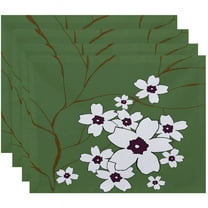 Simply Daisy 18" x 14" Floral Print Placemats, Set of 4